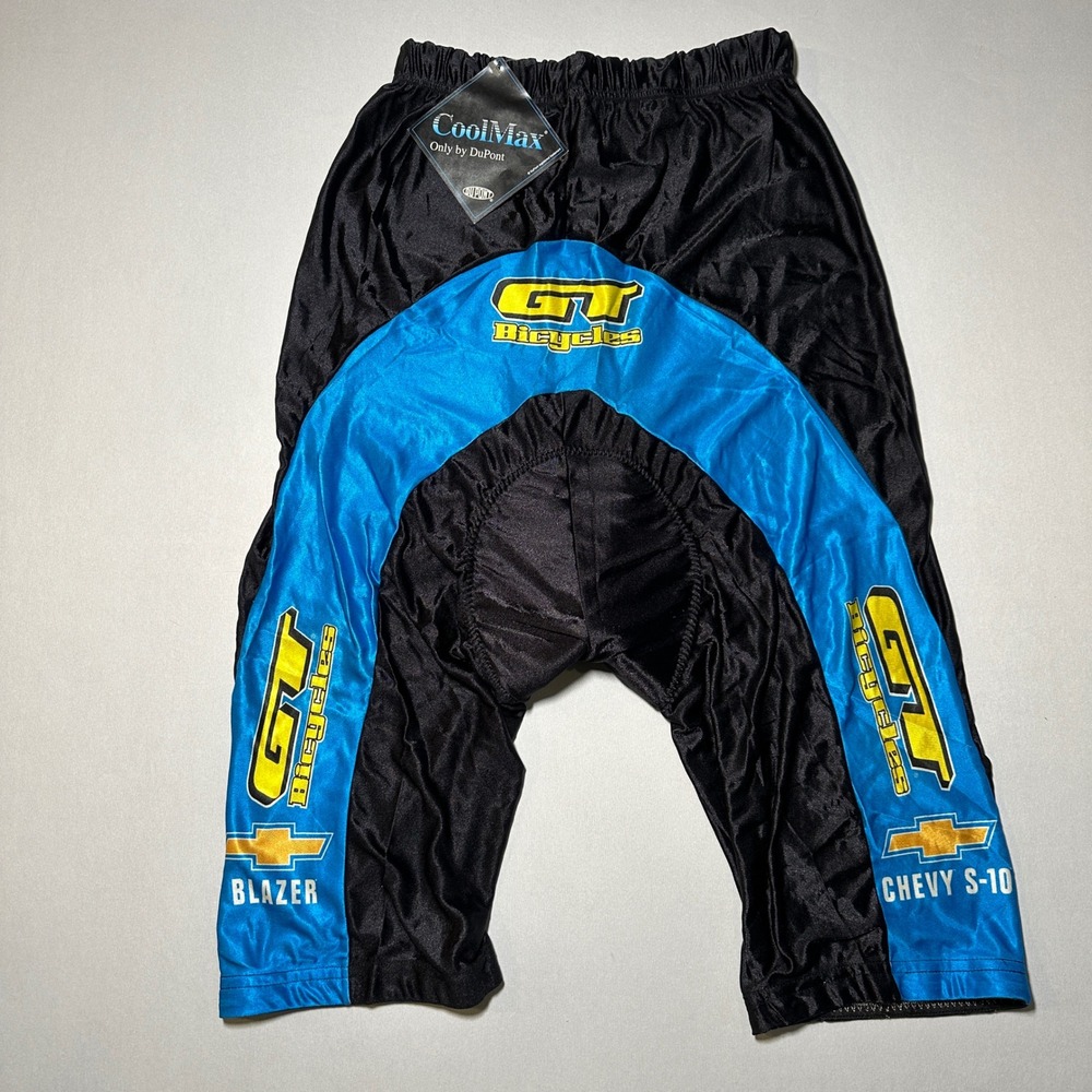 NOS 90's De Marchi GT Bicycles Chevy Blazer S-10 Cycling Shorts Italy‎ CoolMax